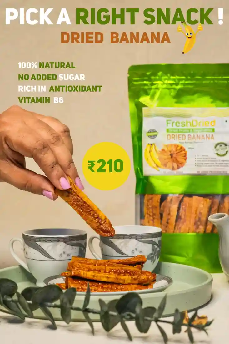 Dried Kerala Banana – Healthy & Delicious Snack
